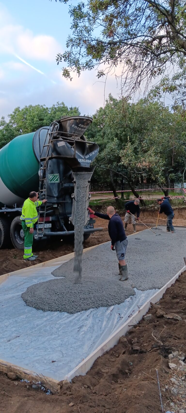 Haciendo la cimentación